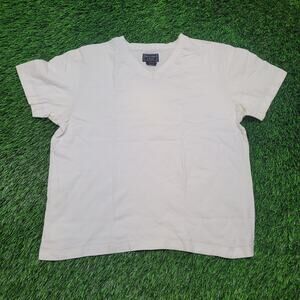 Vintage 90s Abercrombie & Fitch Baby Tee Womens L/XL Cropped Boxy Fit Y2K